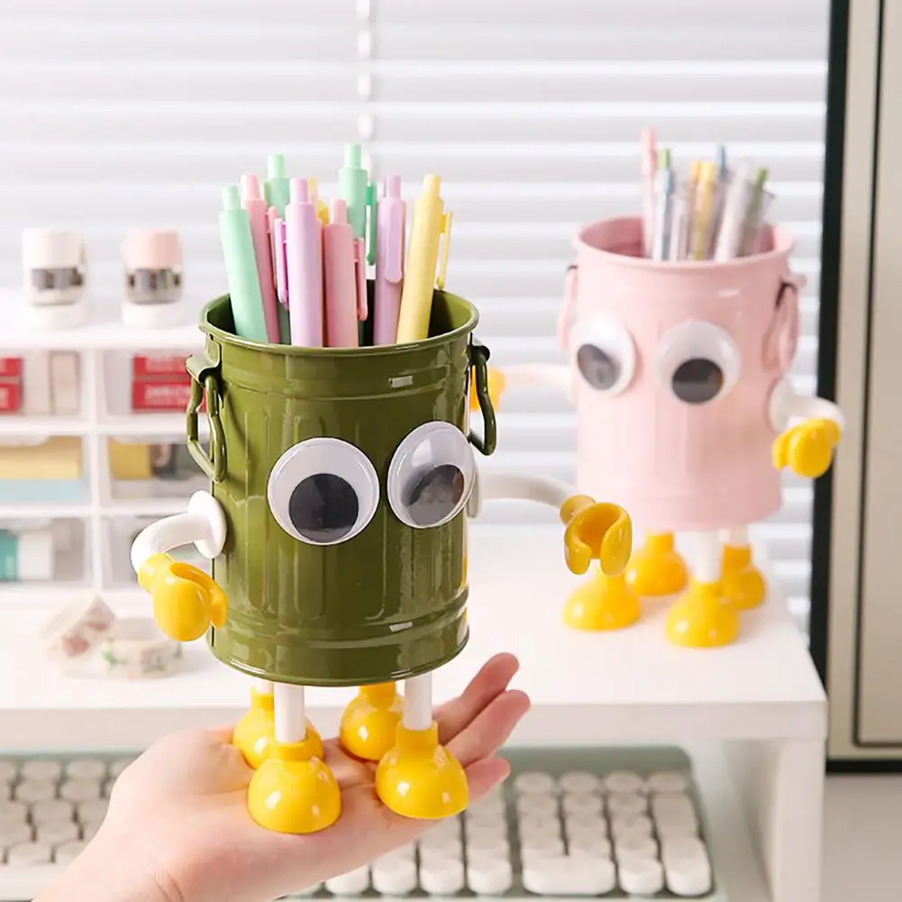 Держатель для ручек с мультяшным дизайном. Держатель для ручек с большими глазами. Подставка для 20 ручек с круглым дизайном калибра. Высококачественное качество изготовления.