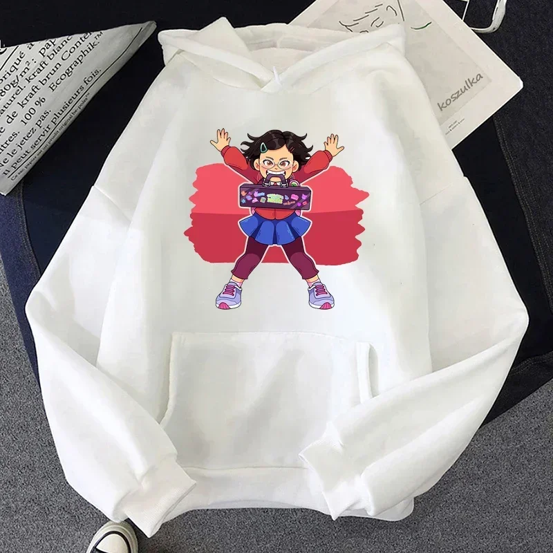 Fashion Women's Casual Sweatshirts Harajuku Cartoon Kawaii Turning Red Movie Print Cute Autumn New Men Round Neck Hoodies