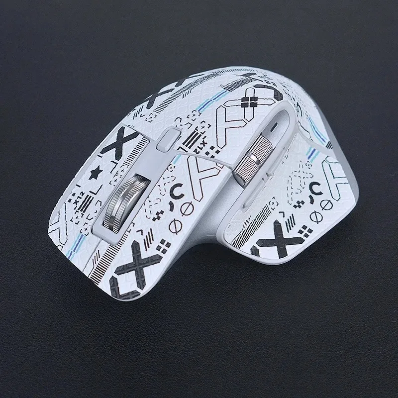 Imagen 4: Juego completo de pegatinas laterales para patines de ratón, grifo antideslizante para juego Logistic MX Master 3 3S, DIY