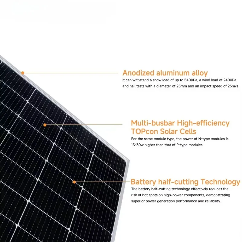 Wholesale Cheap Price Solar N-type Bifacial Double Glass Solar Pv Panels 580W 600W view 4