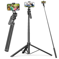 Selfieshow C05 2m Balanced Stable Shooting Expansion Bluetooth Metal Tripod Selfie Stick Tripe Stand Stabilizer for Cell Phone