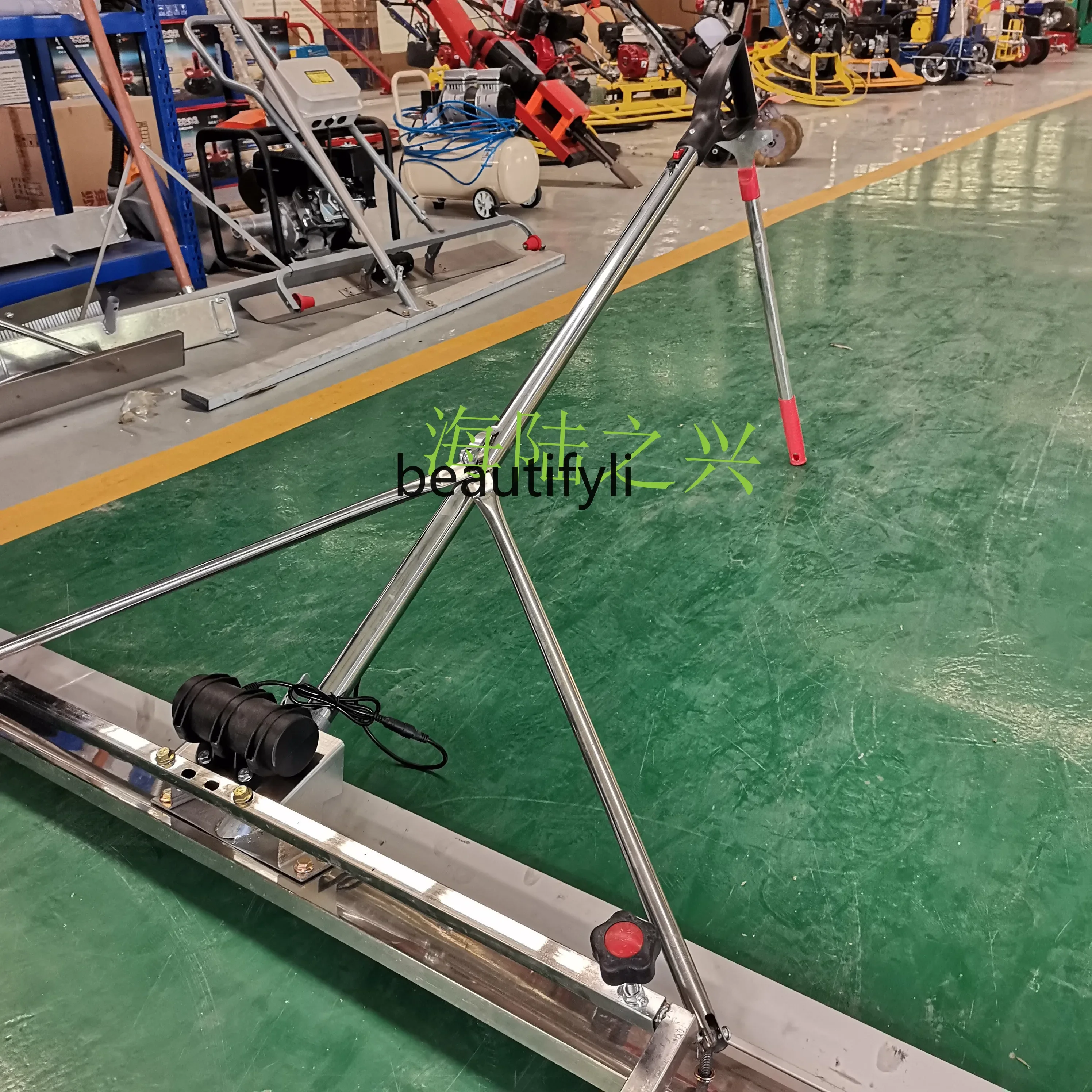 FGPiccola livellatrice elettrica per pavimenti in cement Laminatrice a vibrator Righello vibrante elettrico al litio per calc