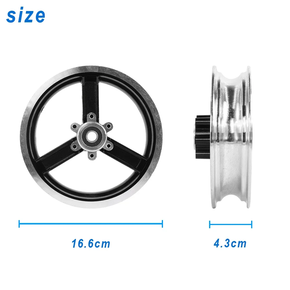 سكوتر كهربائي 10 بوصة عجلة محور ريم ل Kugoo M4 و M4 برو سبائك الألومنيوم الجبهة عجلة الاطارات الأجهزة محاور استبدال أجزاء