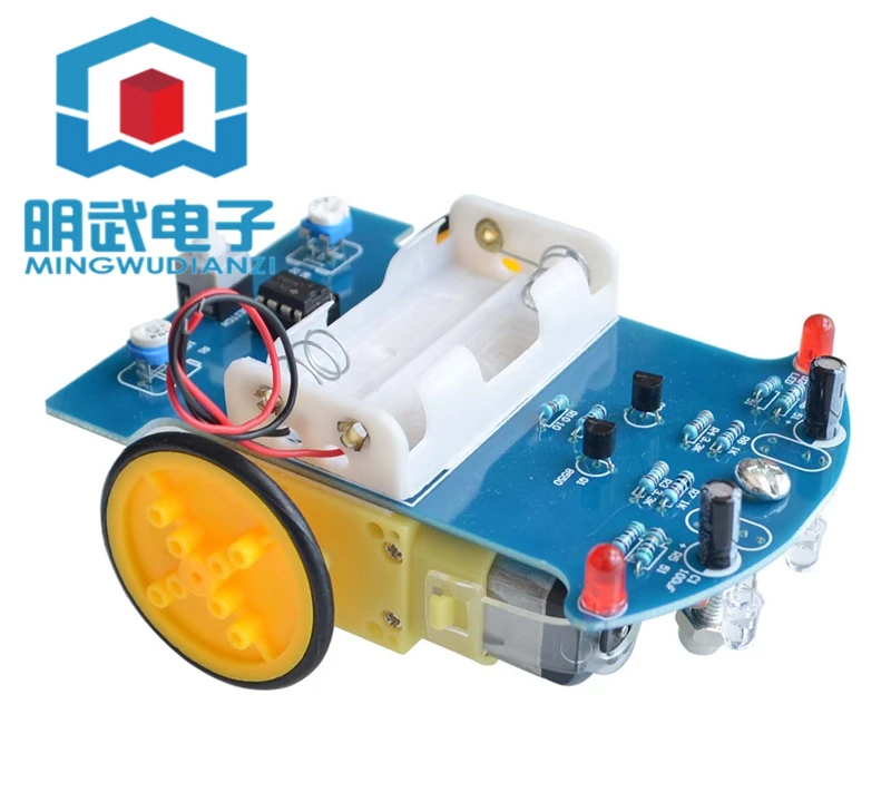 Intelligent Tracing Trolley Kit D2-1 Line Tracing Trolley DIY Electronic Parts For Tracing Car