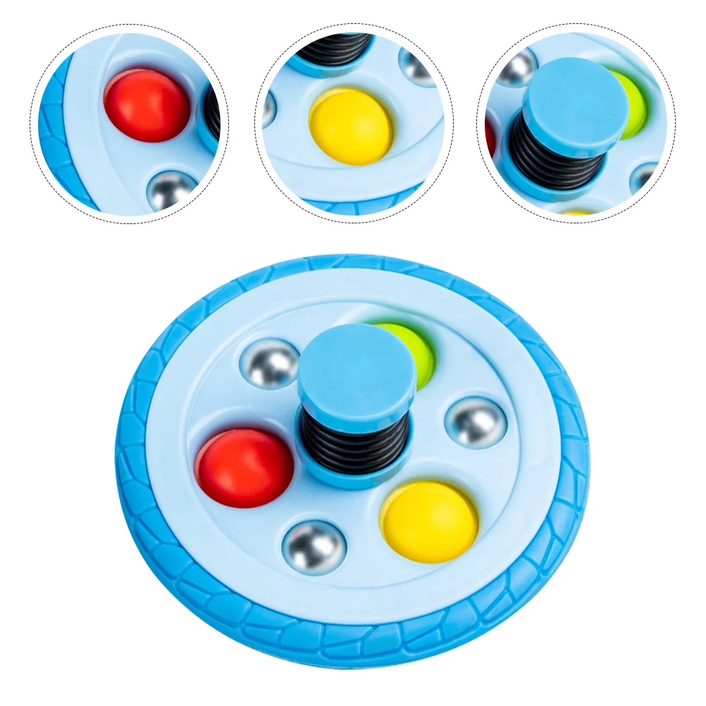 

Plastic Small Tire Shape Gyro Rotating Hand Eye Coordination Bounce Kids Plaything Gyro Toy Children Plaything