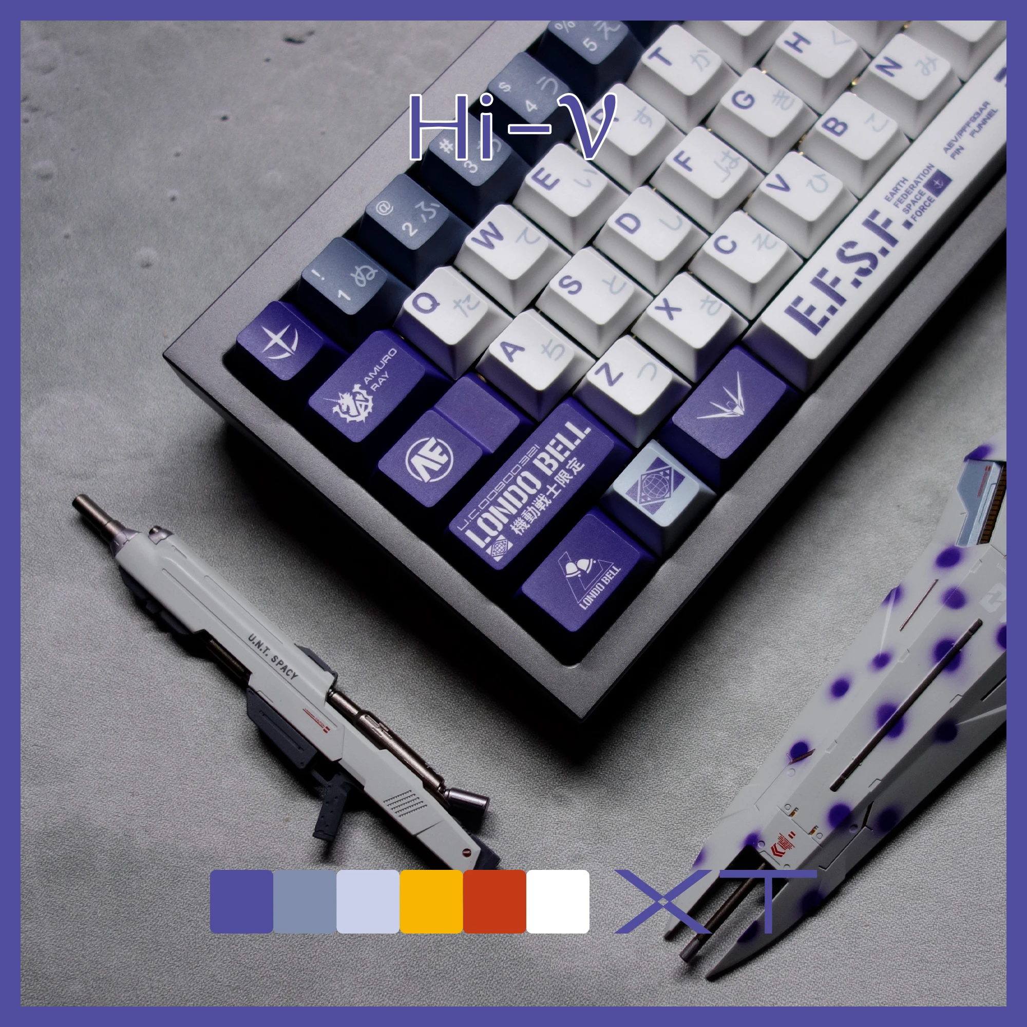 Imagem -05 - Keycap Japonês para Outemu Gateron Ttc Kailh Cherry mx Switch Msn04ii Hi-v Keycap Tintura Subbed 146 Chaves