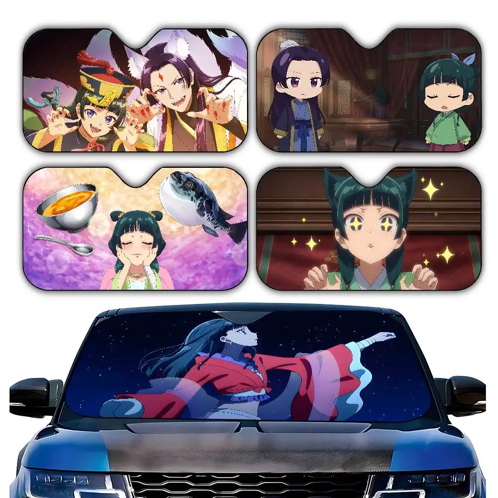 A- Apothecary Diaries M-Maomao Car Sunshade Curtains Driving Car SunShade Windscreen Cover Shade UV Rays Car Sun Visor Protector