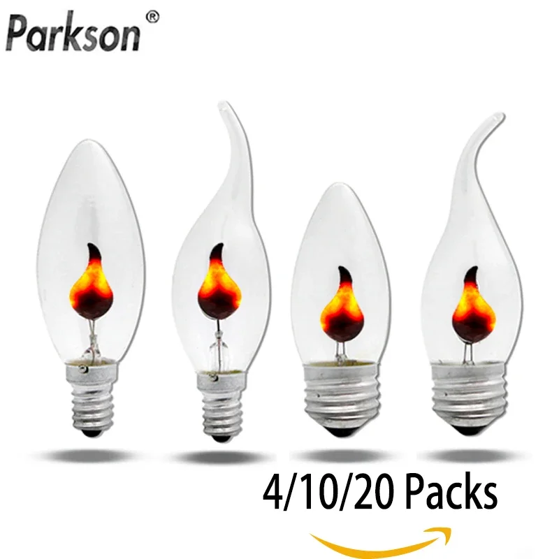 

Edison Led Candle Light Bulb E14 E27 LED Flame Effect Bulb 3W AC220V Home For Decor Lighting Ampoule Candle Bulb