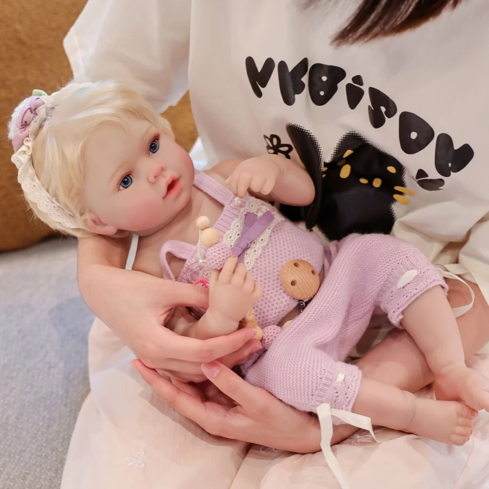 

Cloveray 20 inch Realistic Full body Vinyl Reborn Baby Doll Poseable Limbs Super Lifelike High-quality Handmade Doll Kid Gift