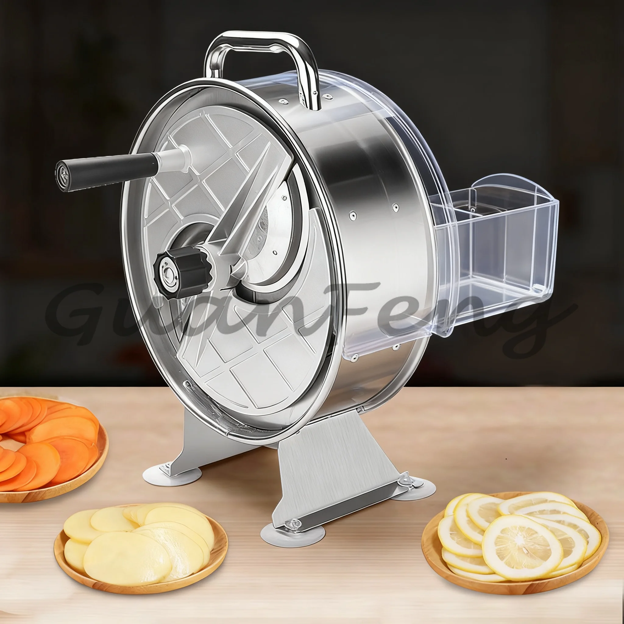 Multifunctional Commercial Manual Vegetable Fruit Slicer Onion Banana Slicing Chopper