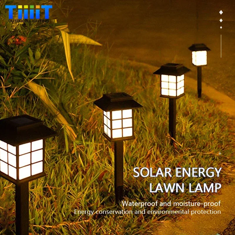 

LED Solar Lawn Light Outdoor IP65 Waterproof Path Light Garden Road Lawn Courtyard Decoration Landscape Lighting Fixtures