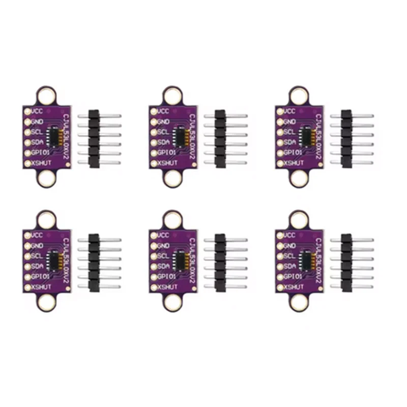 1-10PCS VL53L0X Time-of-Flight (ToF) Laser Entfernung Sensor Breakout 940nm GY-VL53L0XV2 Laser Abstand Modul I2C IIC mit Pin
