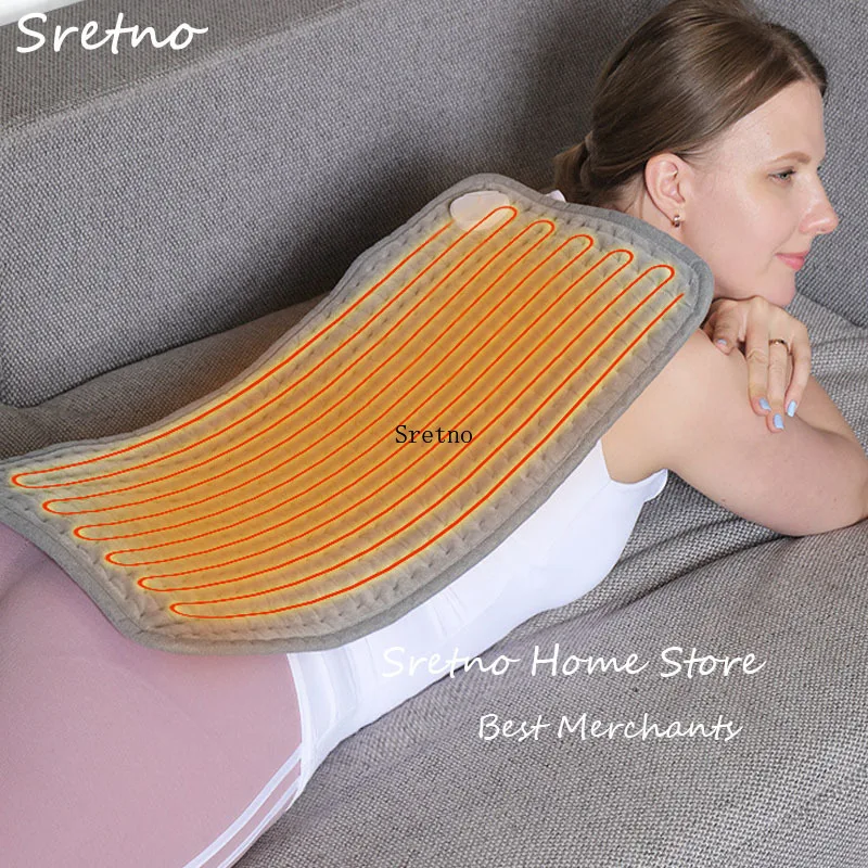 

SRETNO Electric Heating Pad Use for Bed Sofa Electric Mat Winter Thermal Relieves Soreness Lumbar Electric Heat Blankets US/EU