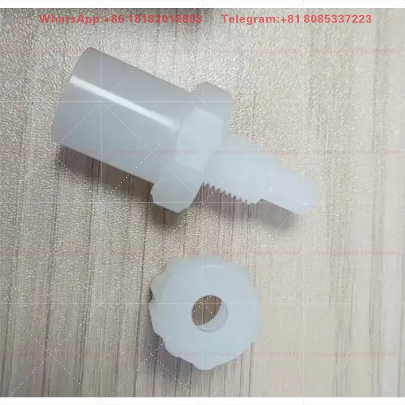 Corrosion Resistant PVDF Pipeline Fitting PVDF-4-FTF-R-20M-1 Industrial Fluid Connection Valve Pipe Connector Parts-4PCS