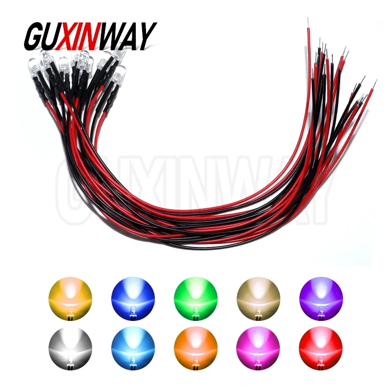 10PCS Pre Wired 3Mm…