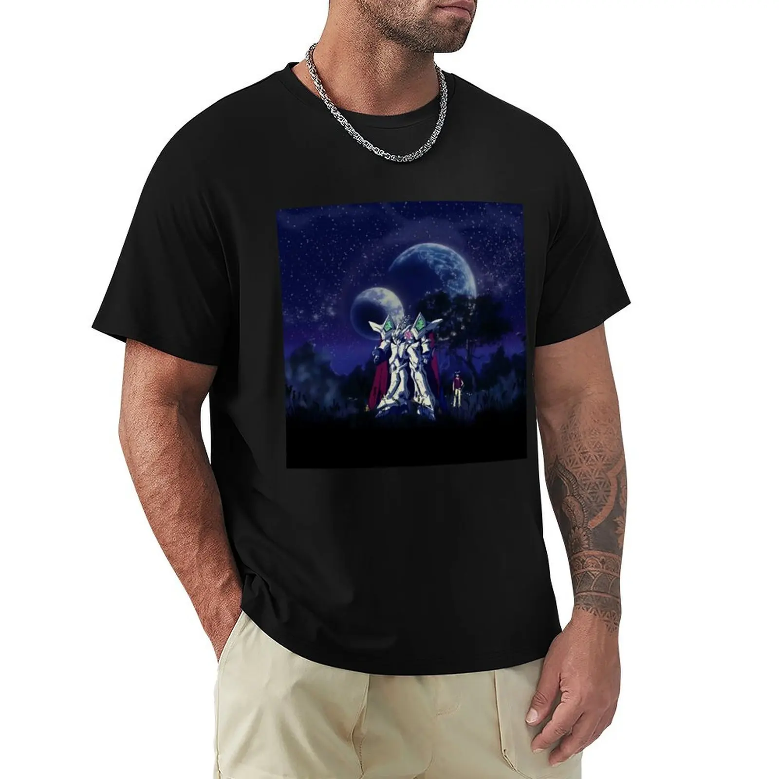 Escaflowne Night Scene, Gaea - ORIGINAL de SillyFun.redbubble.com Camiseta estilo informal