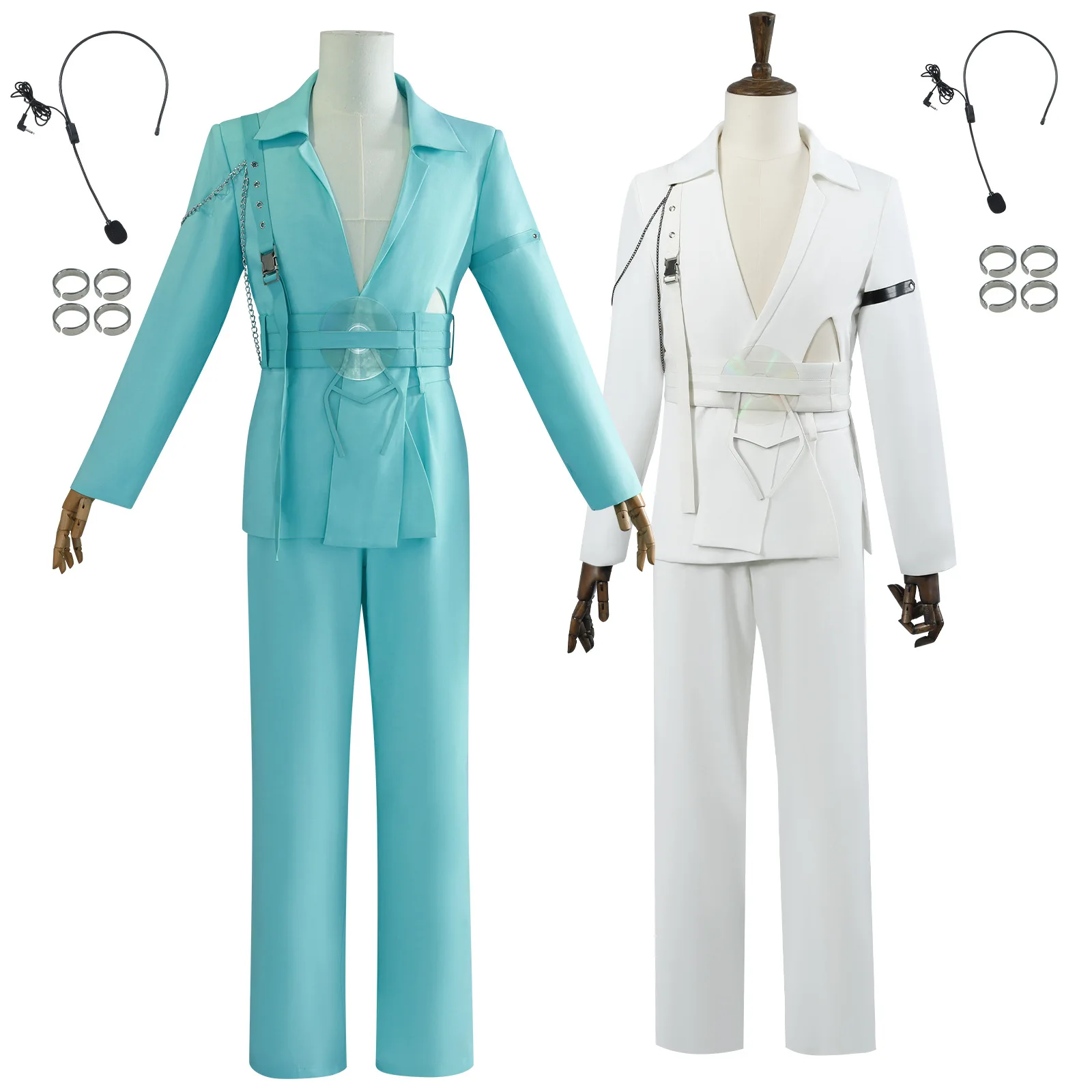 

Alien Stage Cosplay Costume R7 White And Blue Version Luka Alienstage Blink Gon Performance Costume