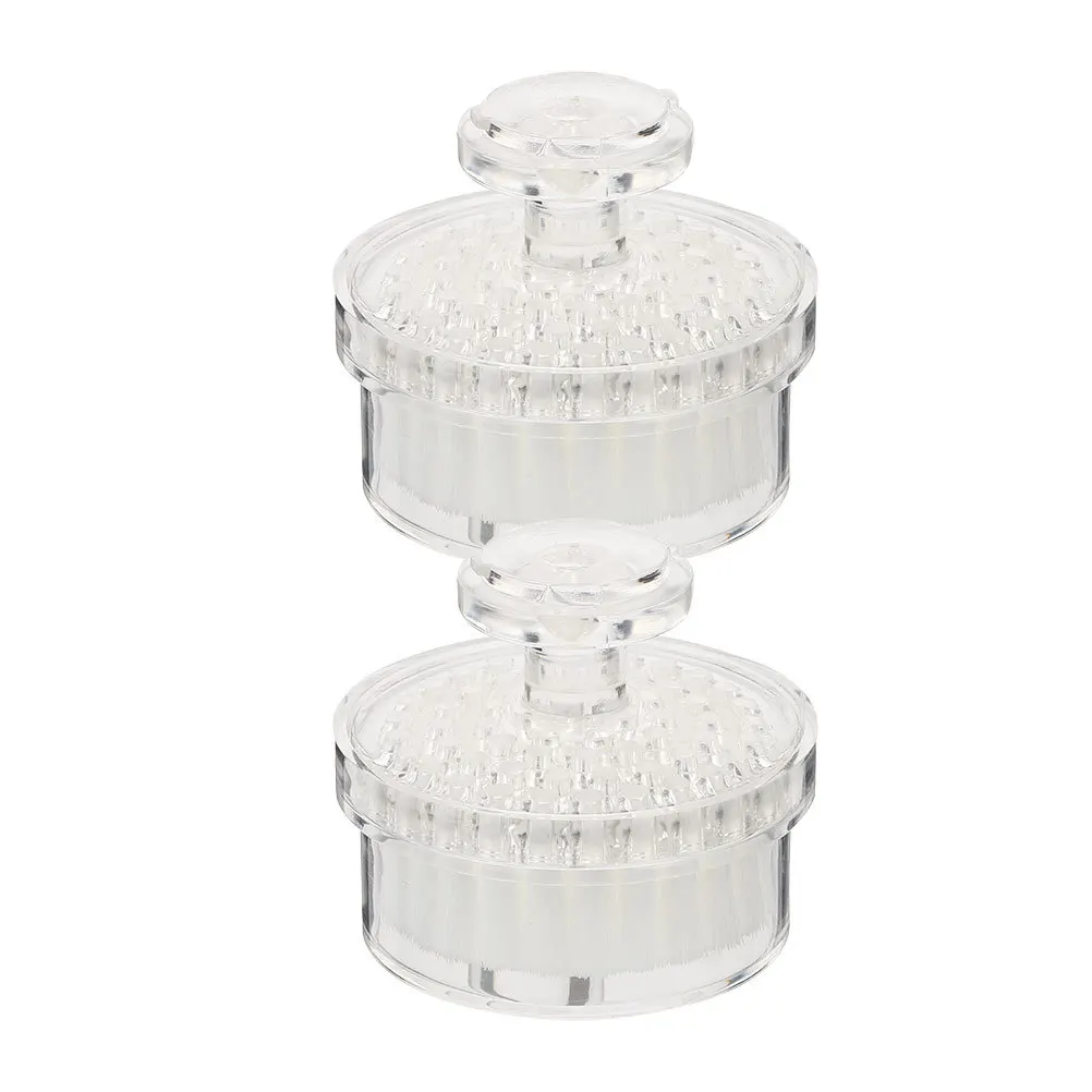 2pcs Portable Facial Cleaning Brush Premium Pp Material Deep Pore Cleansing Exfoliating Face Skin Care Tool Travel Convenient