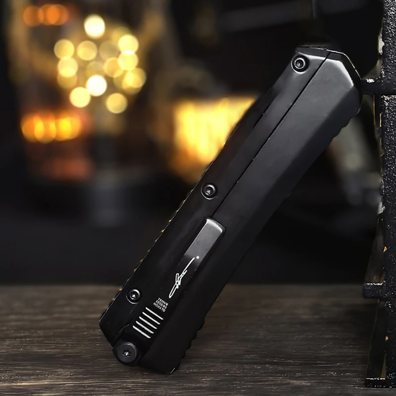 Микро-инструмент EDC Glykon из дамасской стали с рукояткой из цинкового сплава и алюминия, складной портативный инструмент, технологичный нож, подарок для мужчин.