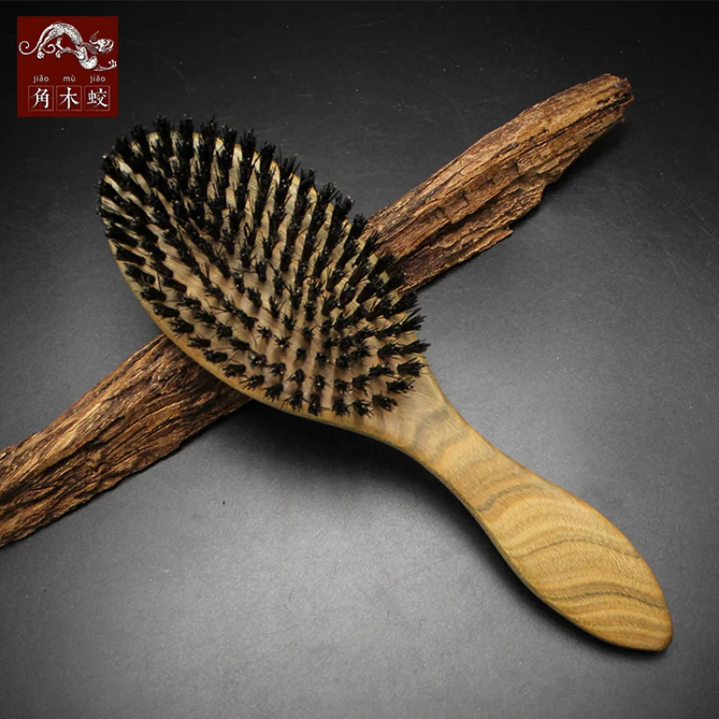 

Green with Boar Bristles, Sandalwood Massage Comb