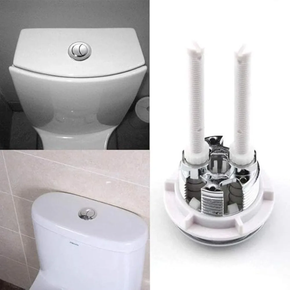

Bathroom Parts Universal Dual Flush Toilet Water Tank Button Round Valve Push Button Flush Toilet Seat Water Tank Valve