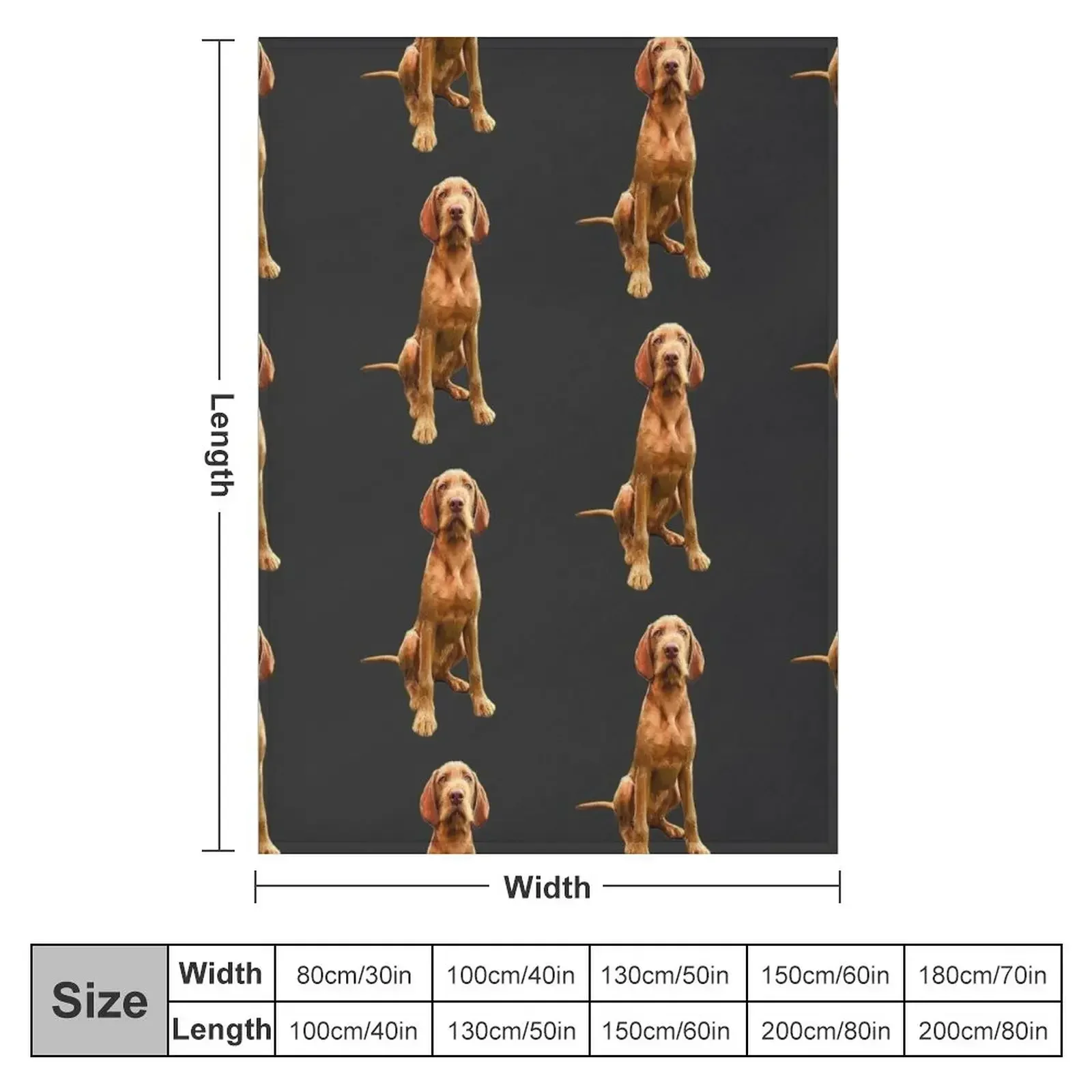 Wirehaired Vizsla - Stunning Dog! Throw Blanket valentine gift ideas Baby Blankets