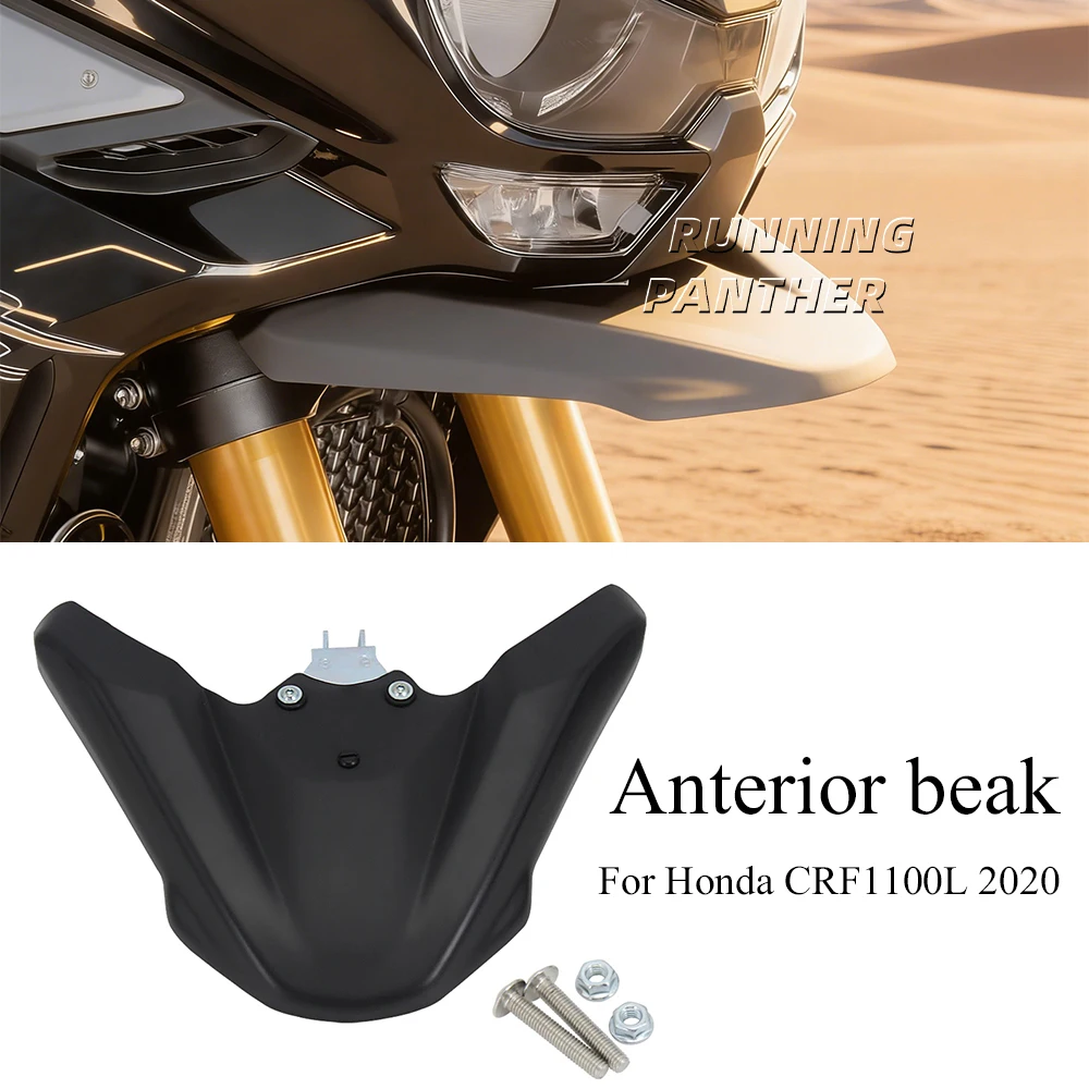 

For Honda CRF1100L 2020- Front Beak Fairing CRF 1100L Anterior beak plastic fittings Extender Cowl Spoiler Cover
