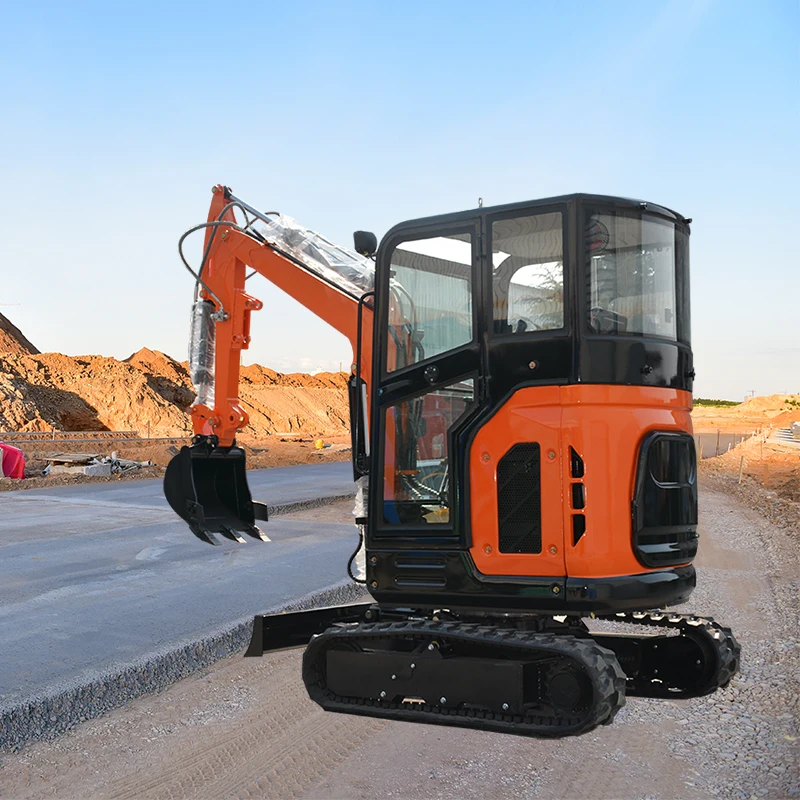 

Customized hydraulic small excavator for home use, compact mini excavator with zero tail swing design, designed for small spaces