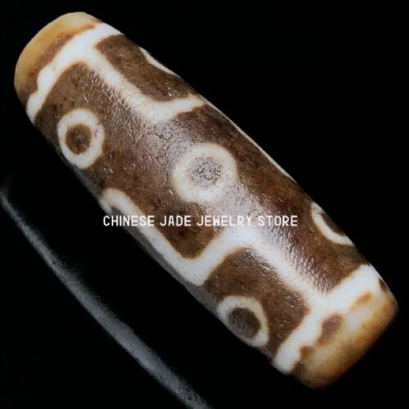 Ancient Tibetan DZI Beads Old Agate Lucky 9 Eye Totem Amulet Pendant GZI