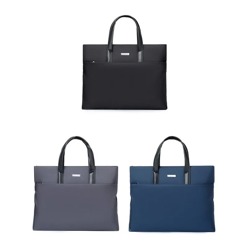 High Grade Men's Business Laptop Bag Waterproof Briefcase Handbag Official Large Capacity Black Blue Gray