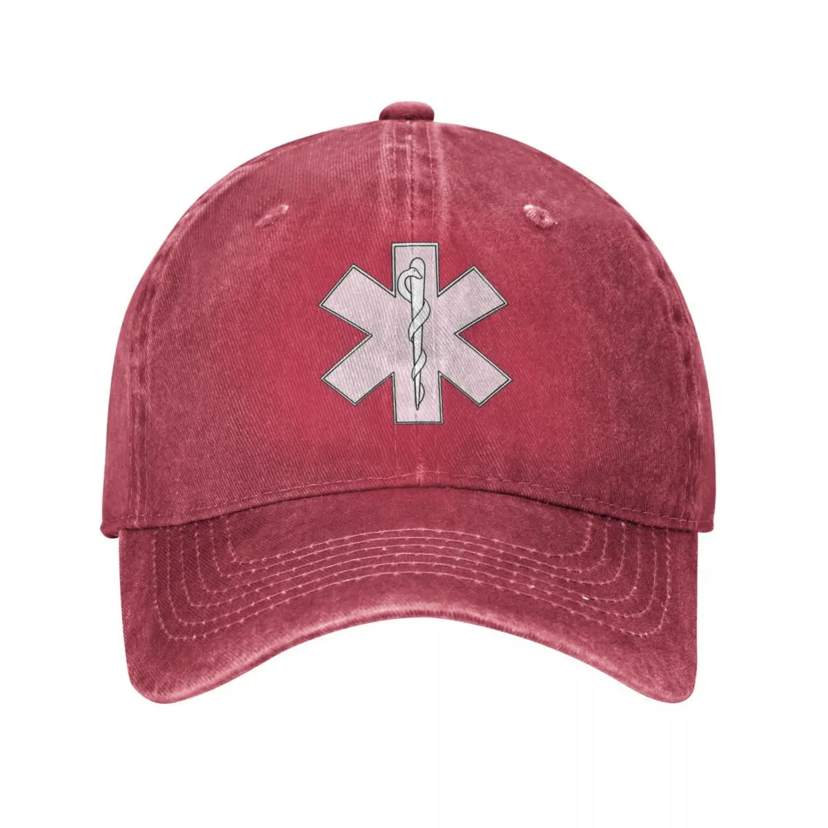 EMS Star Of Life Trucker Hat Stuff Vintage Distressed Cotton Vintage Logo Baseball Cap For Men Women Adjustable