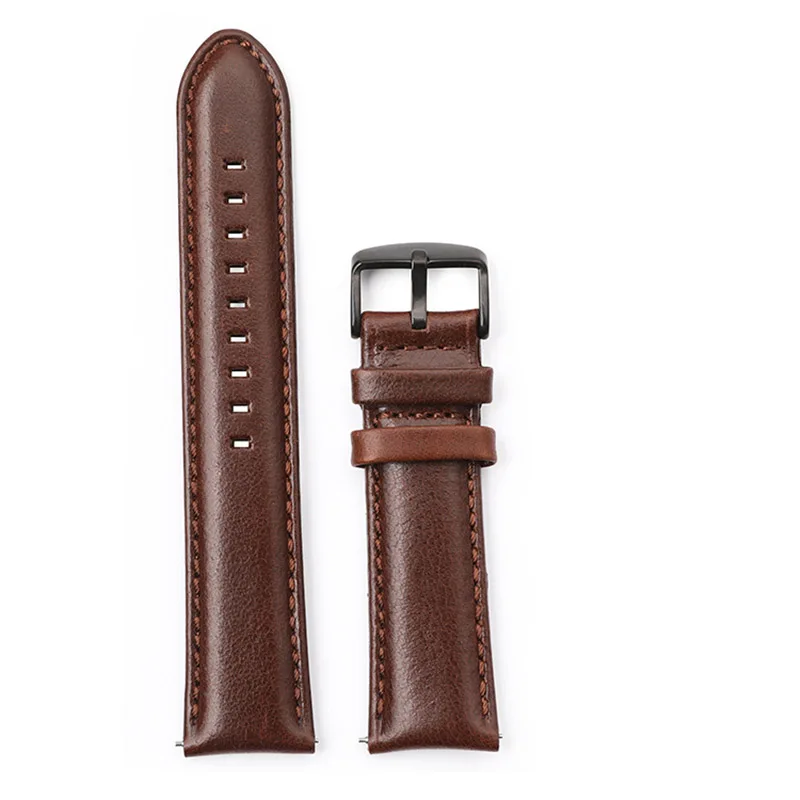 Кожаные ремешки Crazy Horse, быстросъемные для Huawei GT5/4/3, для часов Samsung 5/5pro, 18 мм, 20 мм, 22 мм, 24 мм, универсальный ремешок для часов