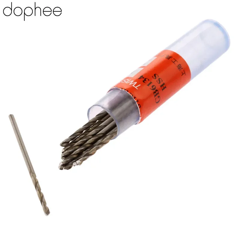 10Pcs Micro Drill Bit 1.2mm Straight Shank High Speed Steel Twist Bits HSS Wood Drilling Electric Drills Power Tools Accessories