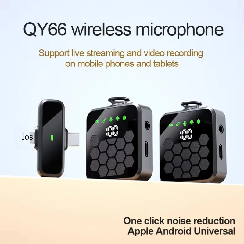 Wireless Lavalier Microphone for iPhone Android 2.4G Mini Mi