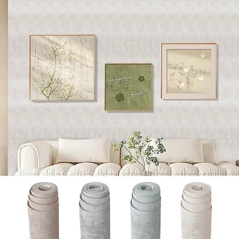 Cement Textured Wallpaper Waterproof Concrete Textured Wall Paper 920x53cm Stylish Concrete Cement Texture Wallpaper