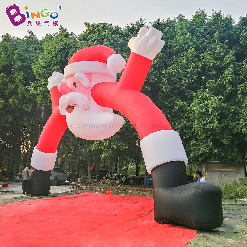 

Large Inflatable Santa Claus Arch 12 Meters Wide Christmas Cartoon Bow for Xmas Party Event Decoration