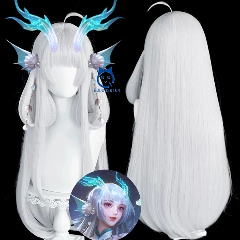 

Honor of Kings Game Anime XiShi Cosplay Youlong Qingying Heat Resistant Synthetic Wig for Halloween Christmas Party Masquerade