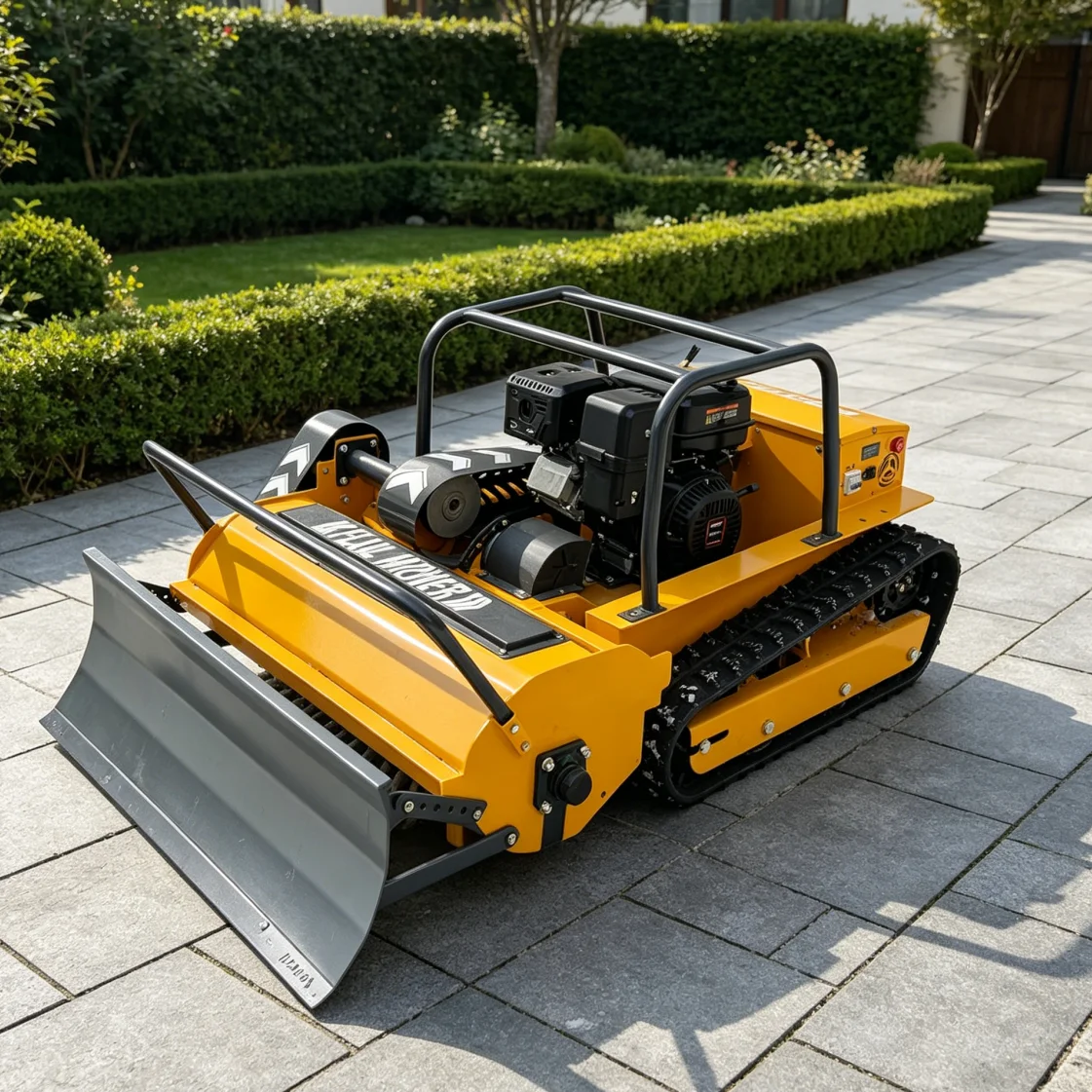 Customized RC Lawn Mower Radio Controlled Tracked Lawn Mower Petrol Remote‑Controlled Self‑Propelled Garden Mower