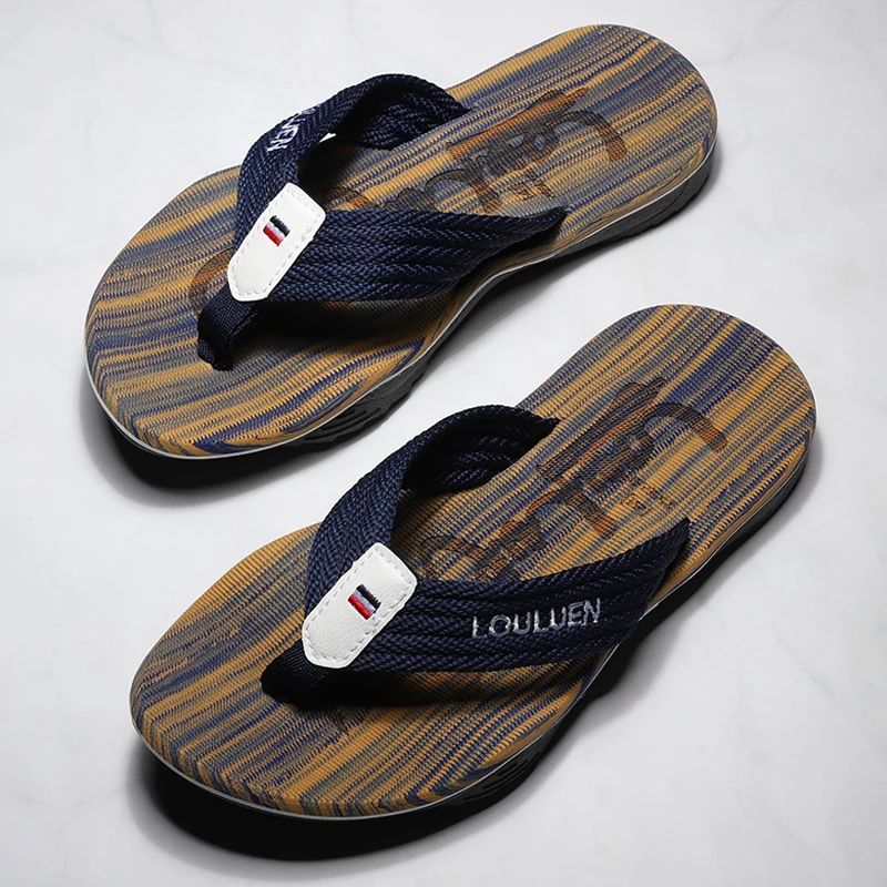 High Quality Brand New Fashion Men Flip Flops Summer Beach Flip Flops Men Casual Breathable Beach Men Slippers Thicken Outdoor