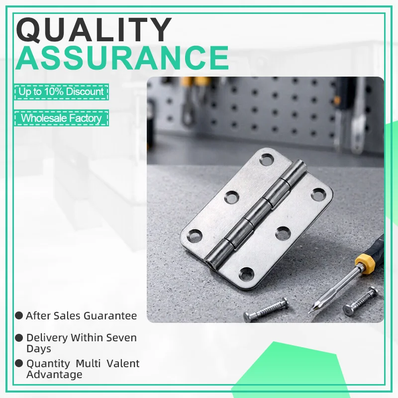 3pcs 304 Stainless Steel Folding Flat Butterfly Six Hole Hinge Automation Equipment Industrial Machinery Door Load-Bearing