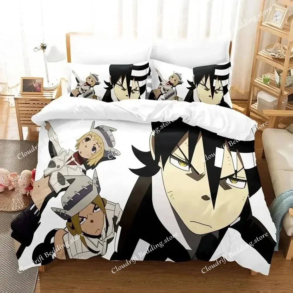 

New 3D Cartoons Soul Eater Bedding Set Single Twin Full Queen King Size Bed Set Adult Kid Bedroom Duvet Cover Sets Home Textiles