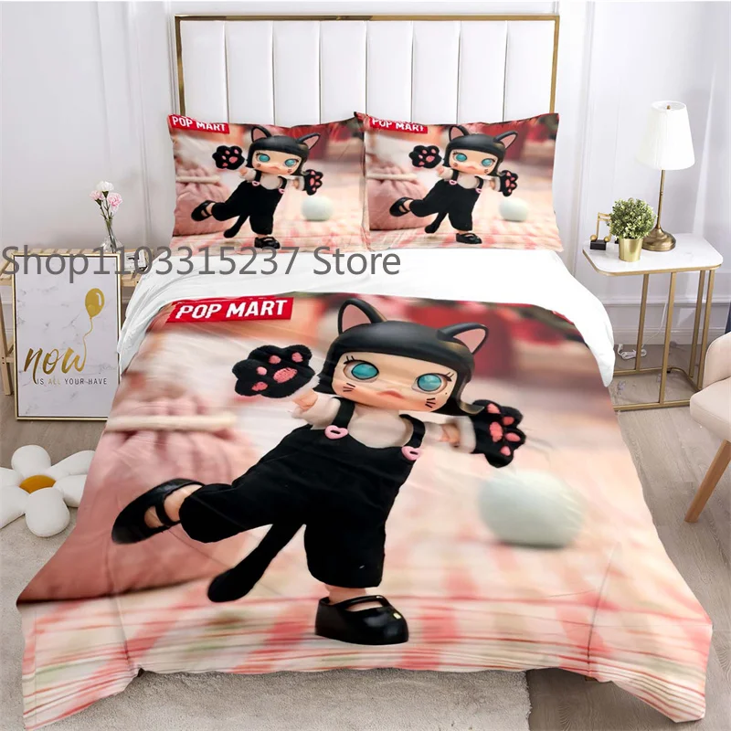 

PP-Pop M-art Cartoon Duvet Cover Sets Printed Bedding Set Double Queen King Size 2/3pcs,Bettbezug,cartoon Game