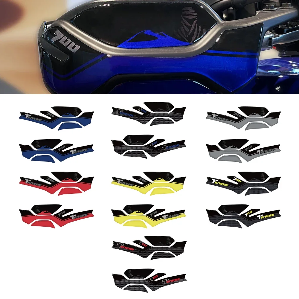 For Yamaha TENERE 700 T7 T700 2019 2020 2021 2022 2023 2024 Motorcycle 3D Gel Handlebar Guard Protection Protector Decal Sticker