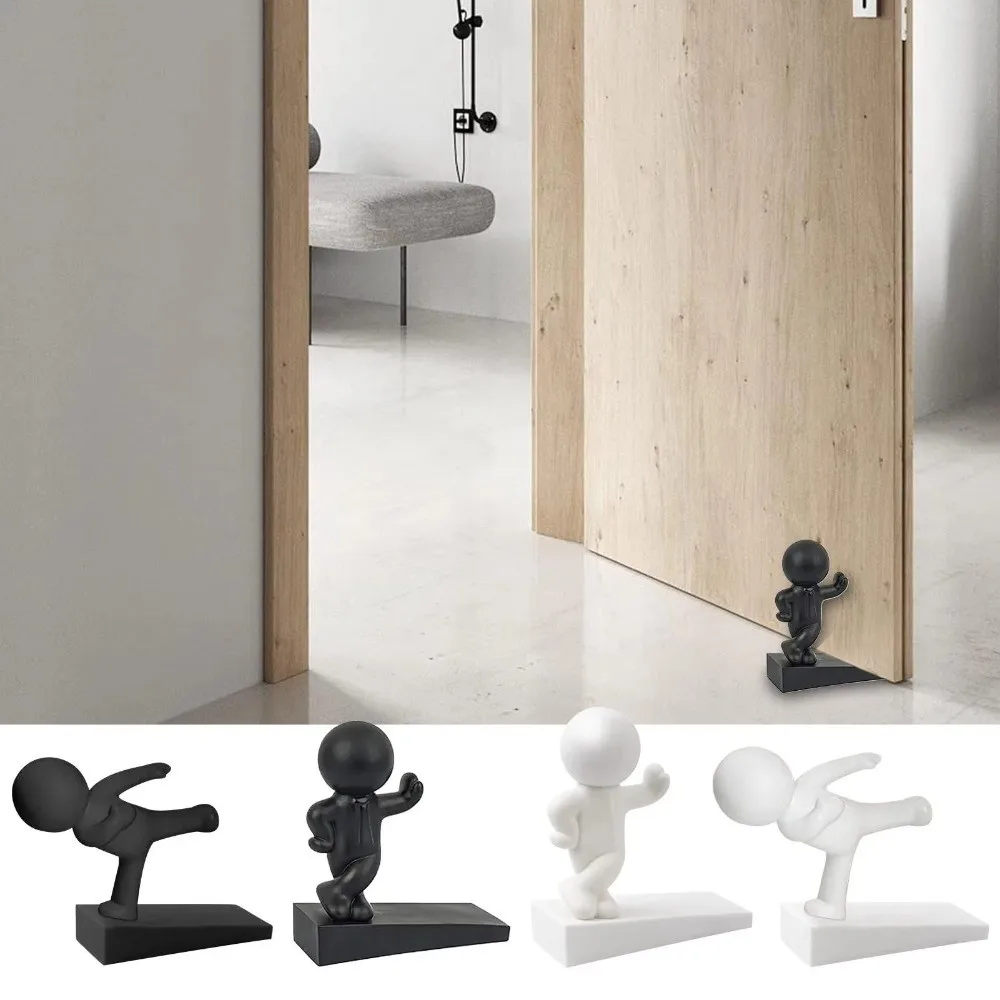 만화 장식 도어 스톱 무타공 액션 피규어 도어 스토퍼 미끄럼 방지 충돌 방지 도어 범퍼 가정 및 침실용