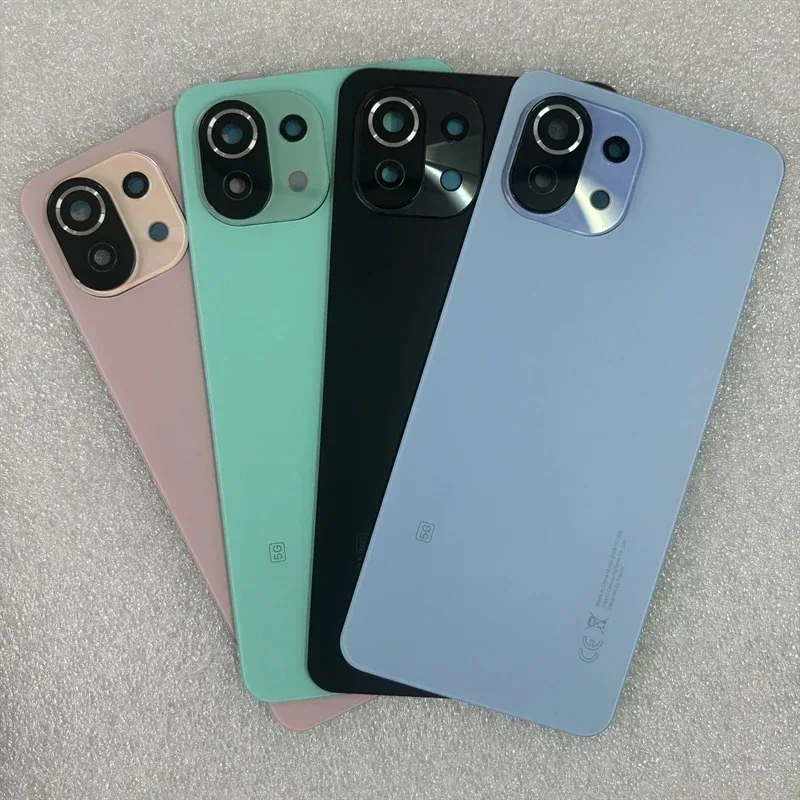 

Back Battery Cover For Xiaomi 11 Lite 4G 5G Back Cover Hard Case Rear Housing 0Replace