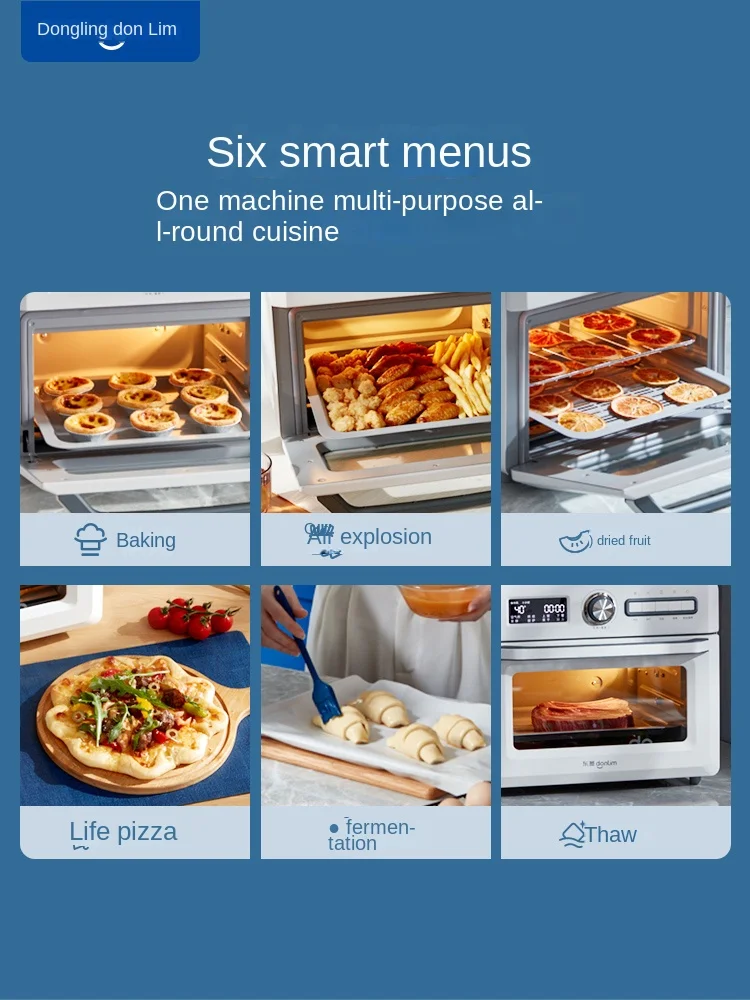 Donlim DL-5712 oven for home baking Multi-function automatic air fried baking in one fermentation large capacity oven