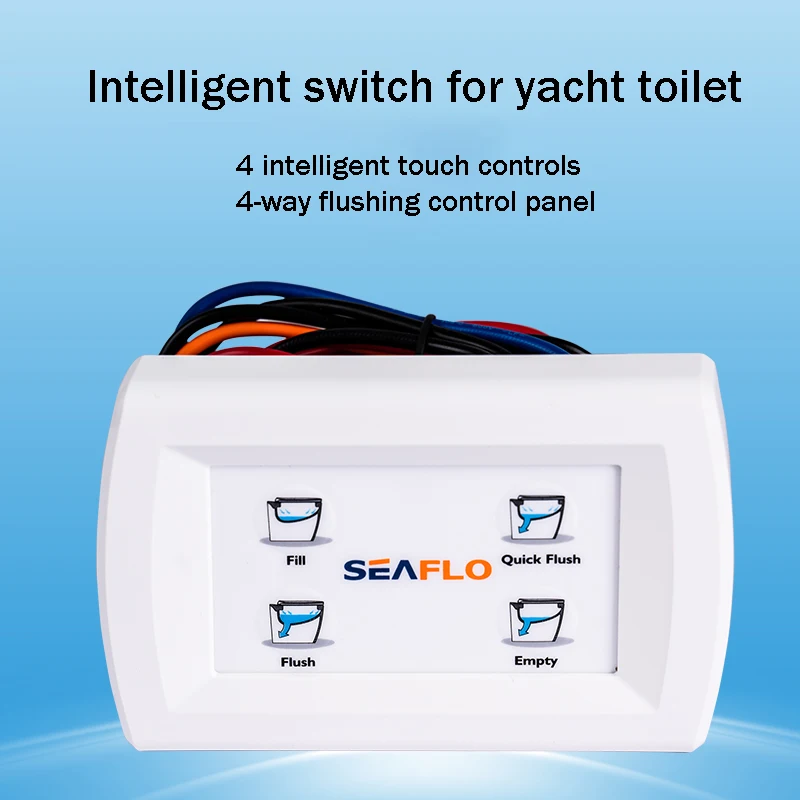 Yacht Toilet Control Panel Switch 12V24V Intelligent Switch Toilet Circulation Accessory Luxury Toilet Accessories