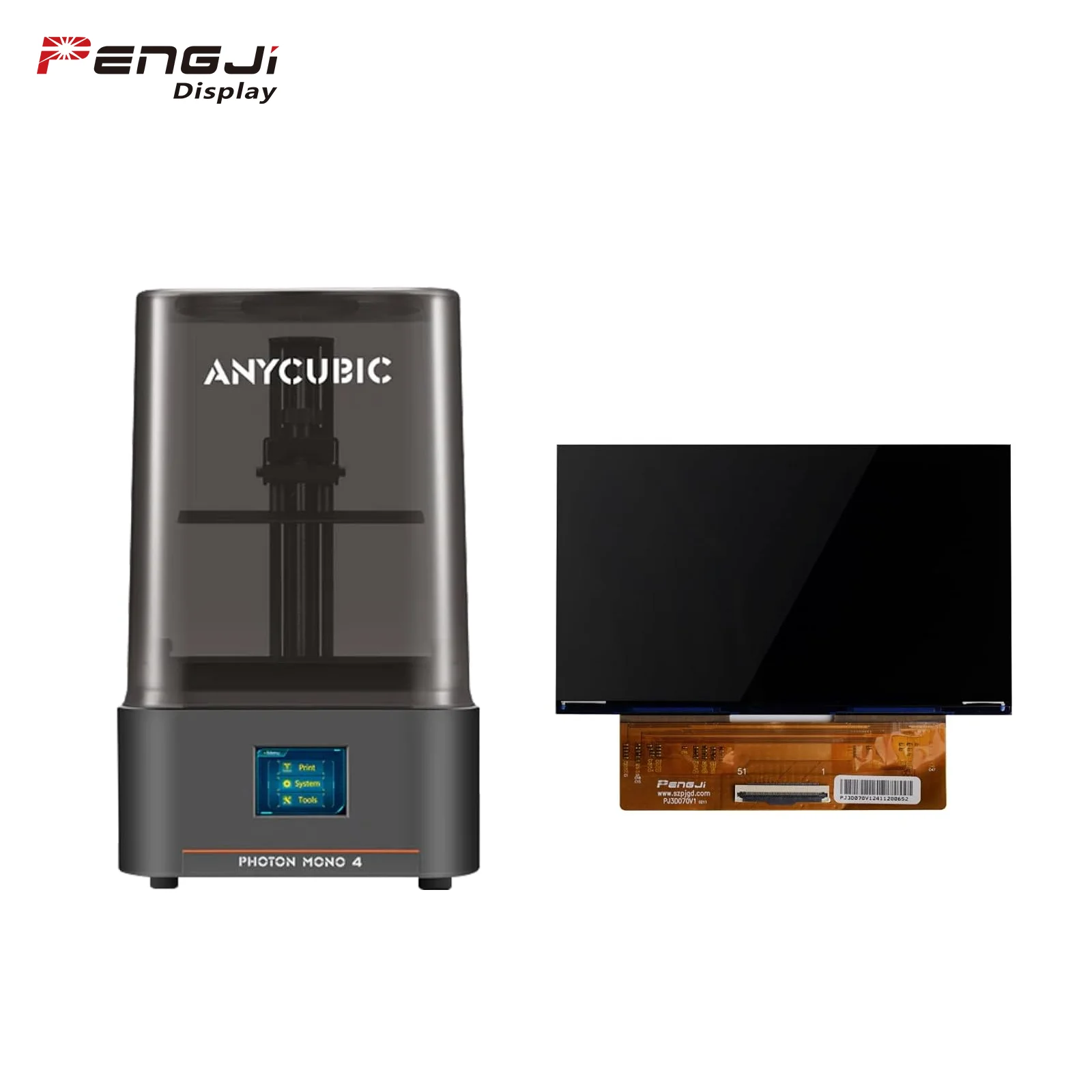 7 inch LCD Screen for Anycubic Photon Mono 4/Photon Mono 4 Ultra Screen Replacement 3D Printer Accessoriees PJ3D070V1