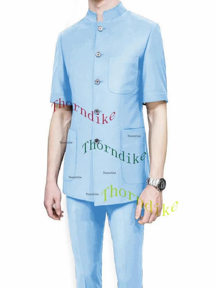 

Thorndike 2025 New Fashion Single Breasted Wedding High End Tuxedos Groom Men Suits Groomsmen Formal Set Two Piece(Jacket+Pants)