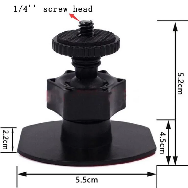 Paste Stick DVR Car Camera Mount Holder 1/4\